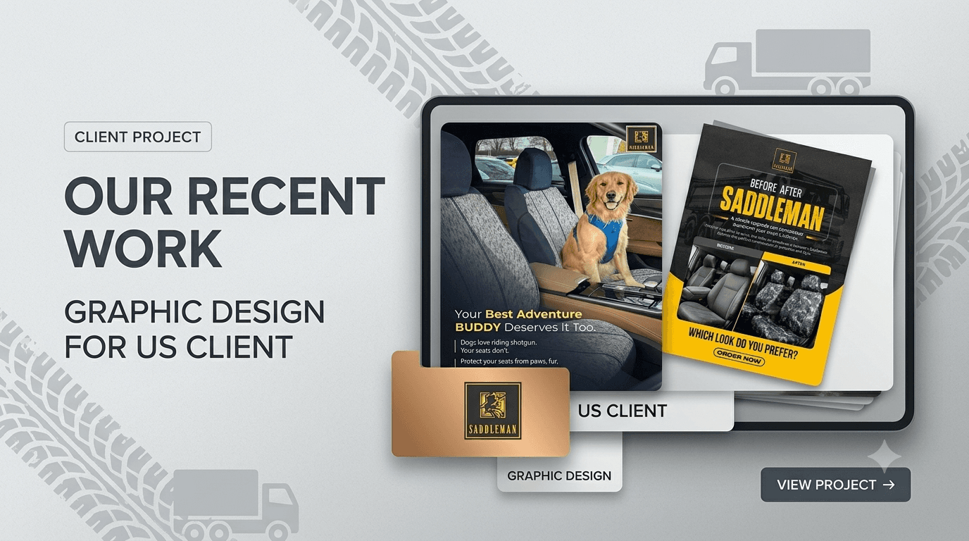 Car Seat Cover Graphic Work